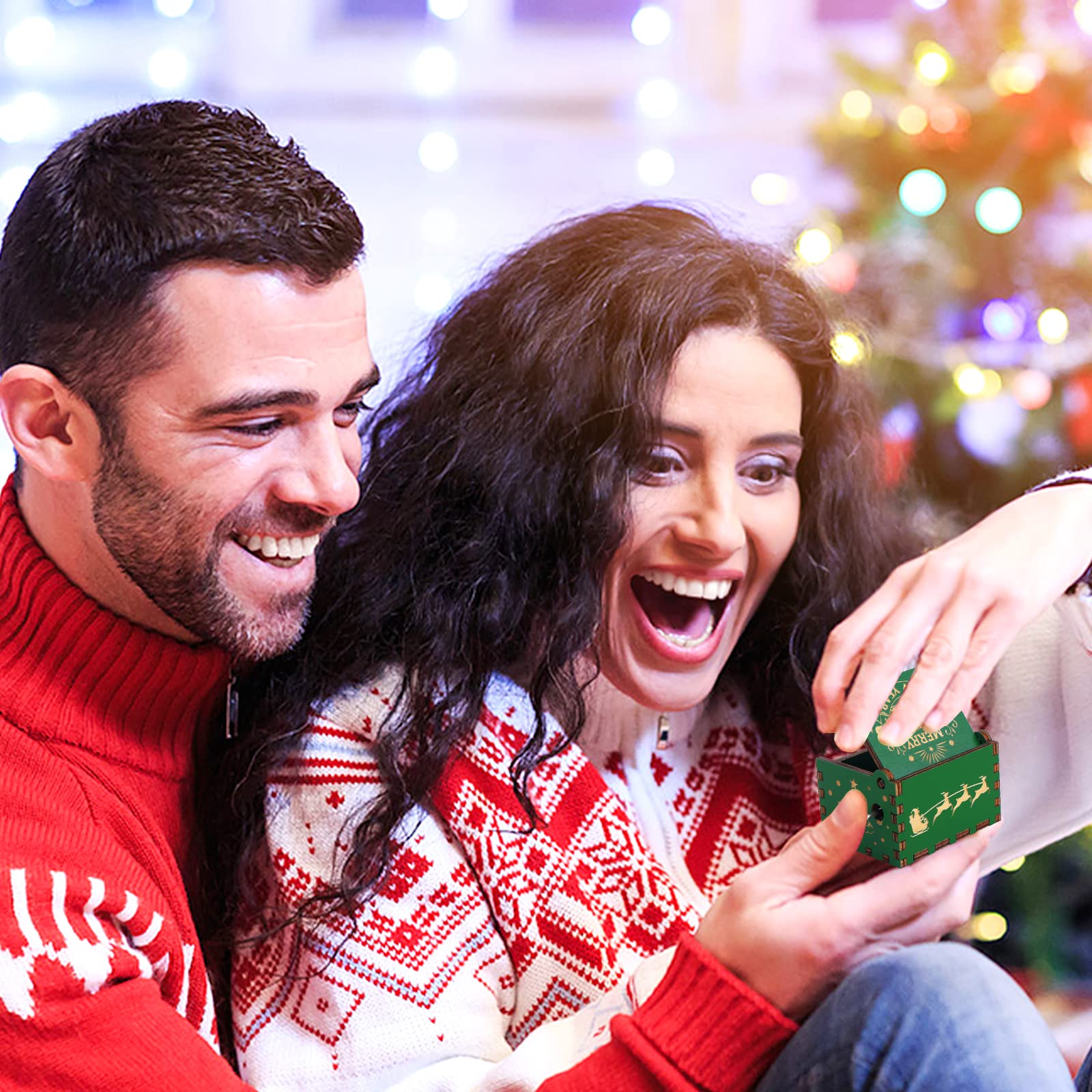 Amazon.co.jp: cobee メリークリスマス 手回しオルゴール 木製